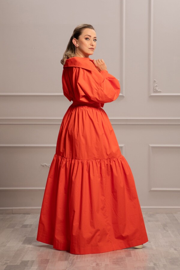 robe orange grande taille