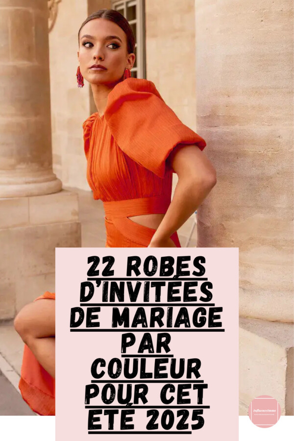 Robe orange grande taille chic