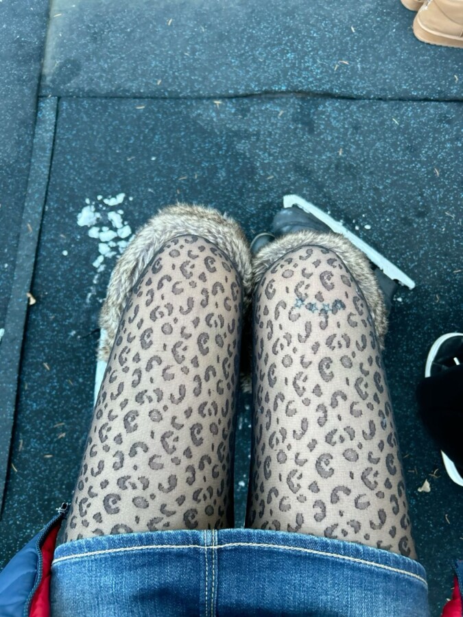 Collants léopard look