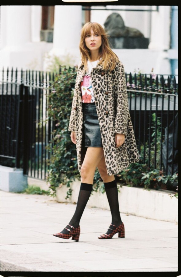 Collants léopard look