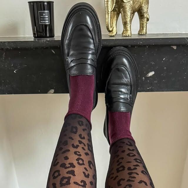 Collants léopard look