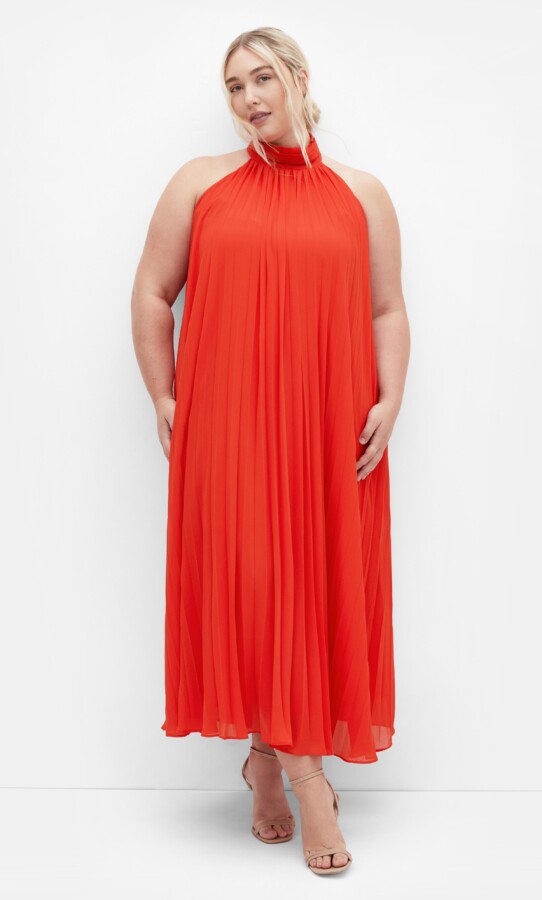 robe orange grande taille