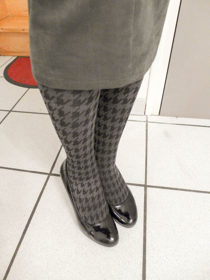 Collant pied de poule style