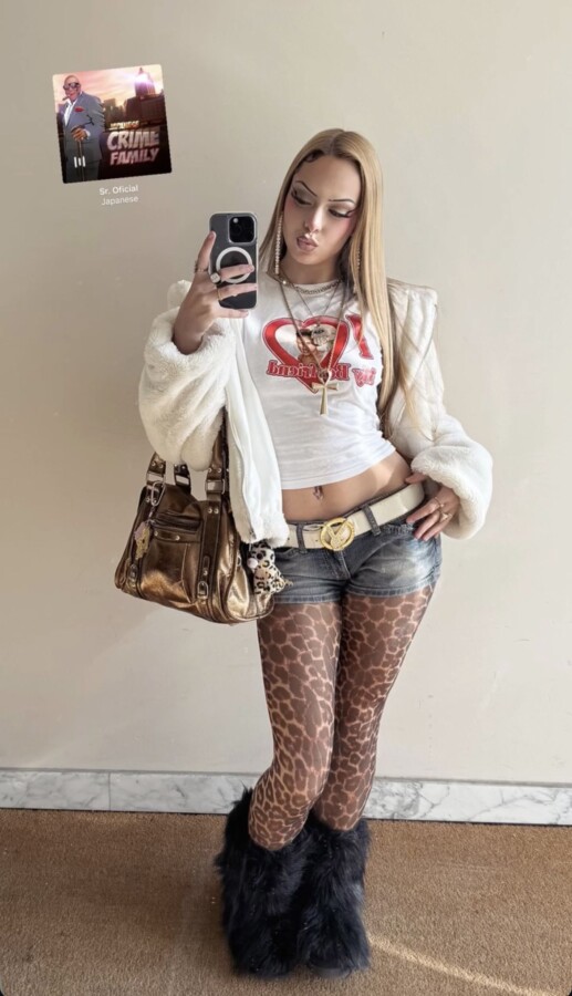 Collants léopard look