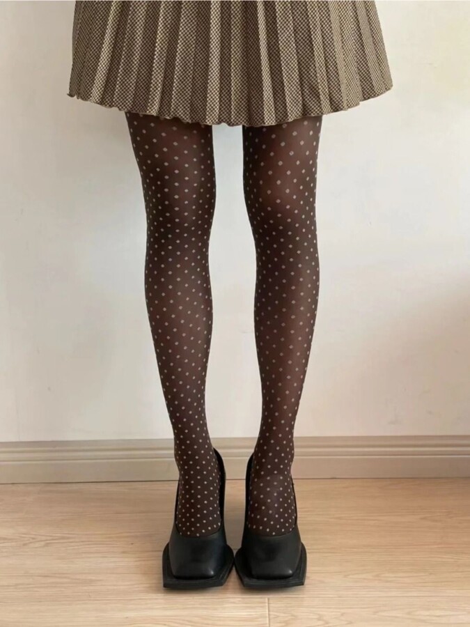 collants à pois