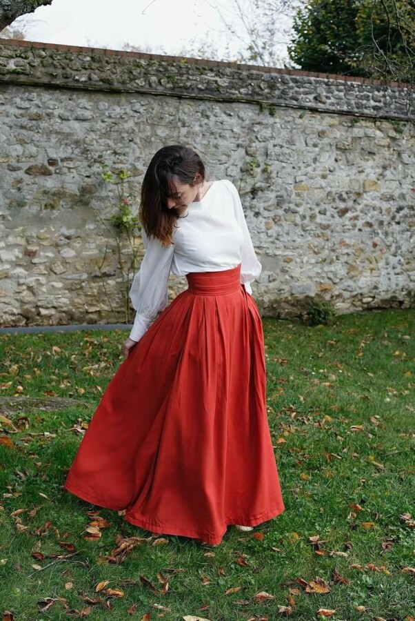 Jupe longue grande taille bohème