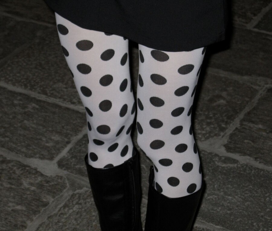 collants à pois
