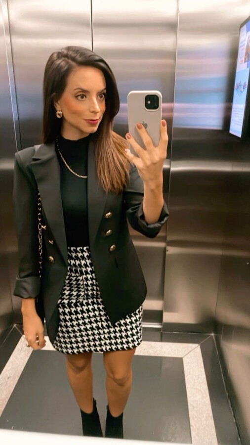 Collant pied de poule style