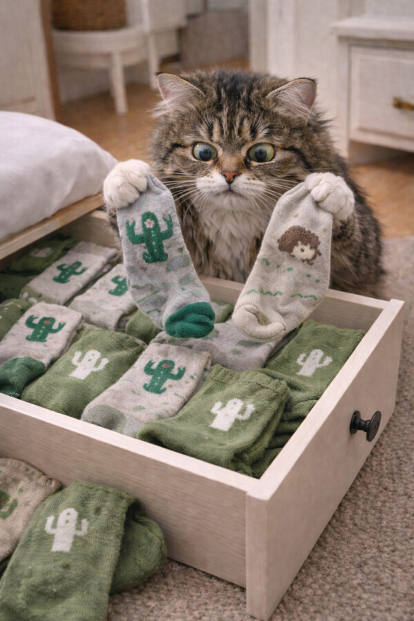 Chaussettes mignonnes pour chat