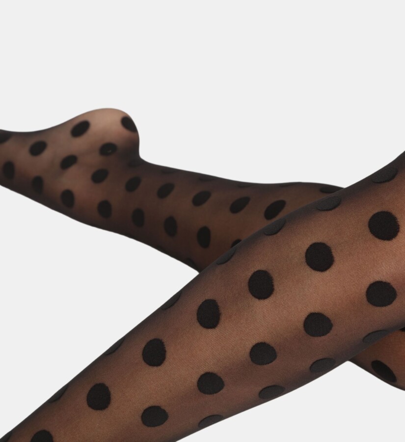Collants à pois vintage